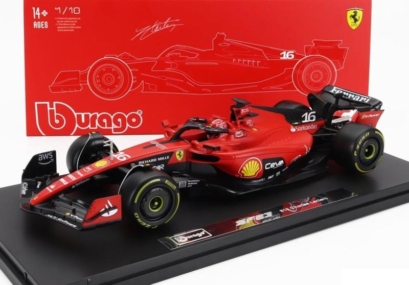 Ferrari F1 SF23 - Charles Leclerc 16 - Acrílico - Formula 1 2023